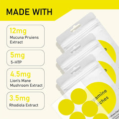 CHIC MODE Dopamine patch on wrist supports on-the-go mood balance