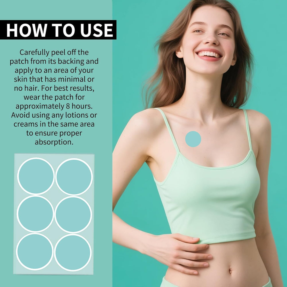 CHIC MODE Vegan formula illustration highlighting plant-based patch ingredients