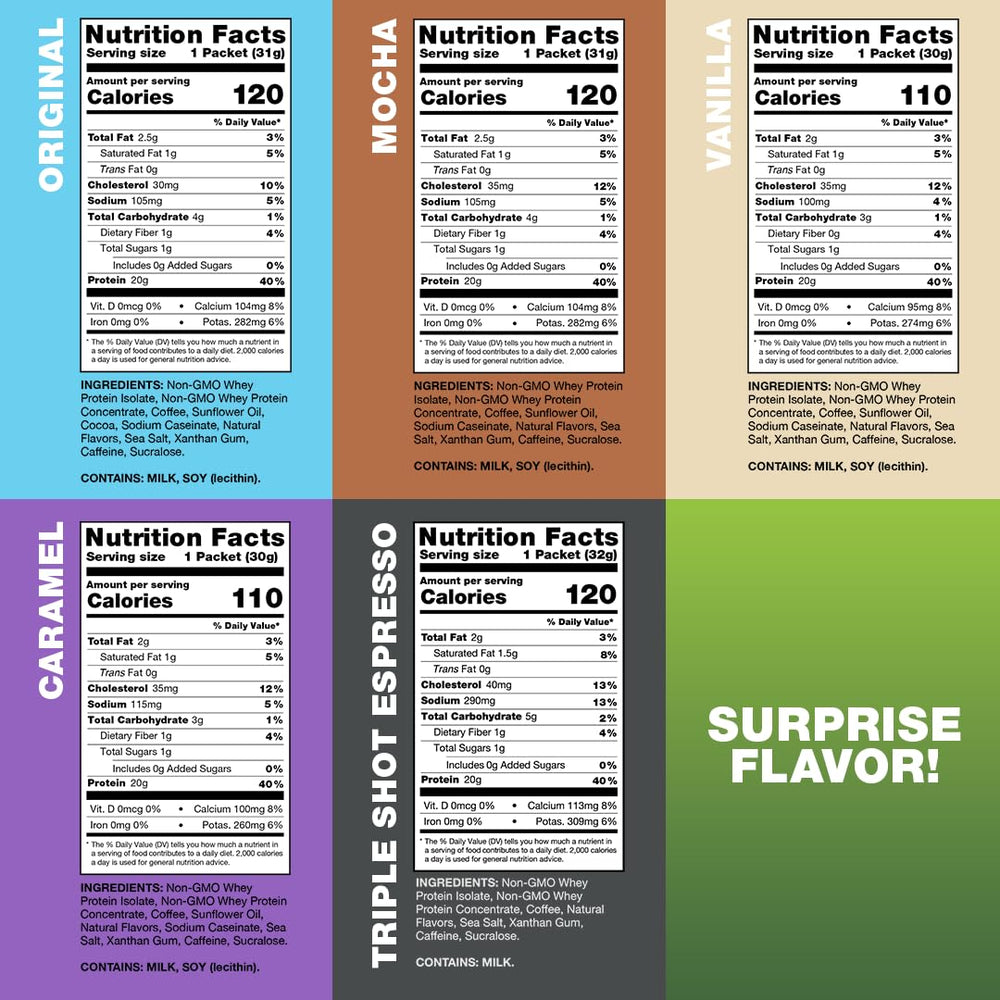 Chike high protein iced coffee sampler pack — Vanilla flavor