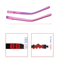 Packaging of 1 pair eyeglass arms for kids