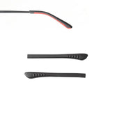 Black silicone eyeglass end tips for children