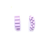 Purple rubber child eyeglass arm hinge