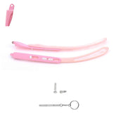 Pink silicone replacement leg for children's glasses with anti-slip design