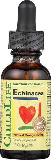 Front view of Child Life Echinacea 1 oz glass bottle
