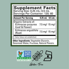 Side view of Child Life Echinacea 1 oz glass bottle