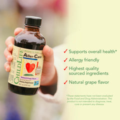 Elderberry and bromelain imagery highlighting natural ingredients in Aller-Care