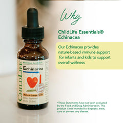 Close-up of orange flavored echinacea kids tincture
