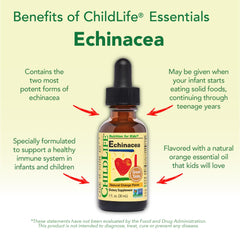 Natural orange-flavored echinacea drops