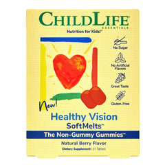 CHILDLIFE ESSENTIALS Healthy Vision SoftMelt Gummies bottle label