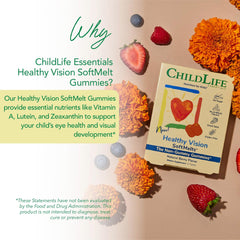 Front packaging of CHILDLIFE ESSENTIALS Healthy Vision SoftMelt