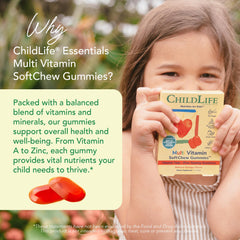 SoftChew gummy with natural orange flavor illustration