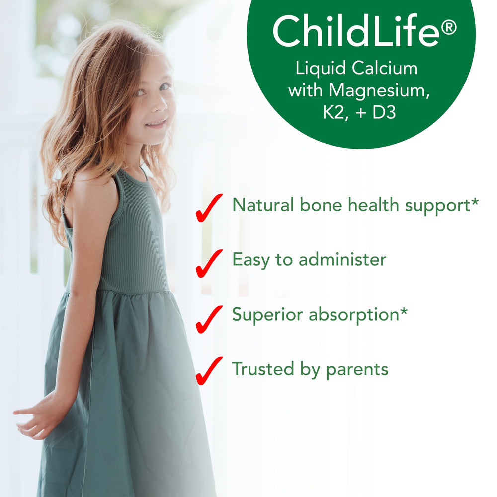 Box packaging of ChildLife Liquid Calcium for Kids