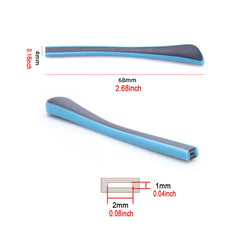 Close-up of anti-slip rubber end tips for kids glasses