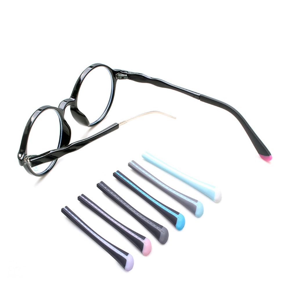 Packaging shows 1 pair of eyeglass end tips ear sock pieces tube