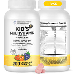 Label highlighting 18 essential vitamins and minerals