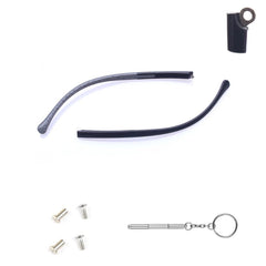 Children's glasses replacement arm in black and grey