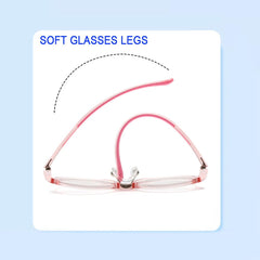 Replacement arms attached to kid's glasses showing anti-slip design