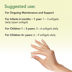 Gluten-free DHA chewables for kids packaging and bottle