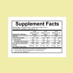 Close-up of ChildLife Zinc Plus liquid drops bottle