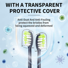 Ergonomic design of Chinystyle replacement toothbrush head for thorough brushing