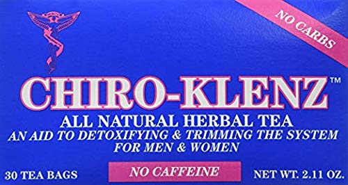 Hot brewed Chiro-Klenz detox herbal tea in a cup