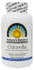 Nature's Balance Chlorella Pyrenoidosa bottle front - 180 capsules