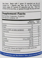 Chlorella Pyrenoidosa capsules close-up