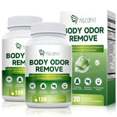 Chlorophyll body deodorizing supplement 2-pack packaging displayed