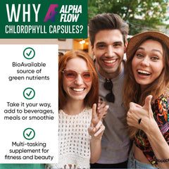 Packaging and bottle of Chlorophyll Capsules 600 mg