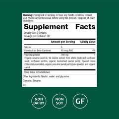 Chlorophyll Complex product label
