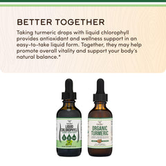 Chlorophyll Drops packaging showing ingredients and USA-made manufacturing