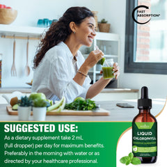 USA-made label on NEW AGE Chlorophyll Liquid Drops bottle pack