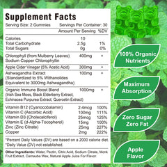 Close-up of Apple flavor Chlorophyll Gummies