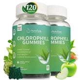 Chlorophyll Gummies Green Apple flavor front view - 60 count pack of 2