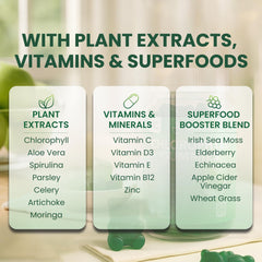 Product packaging showing vegan, sugar-free, non-GMO labeling.
