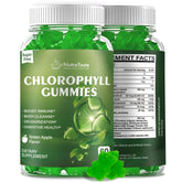 Chlorophyll Gummies with spirulina and chlorella in Green Apple flavor