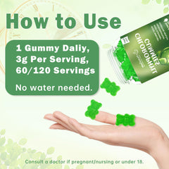 Sugar-free Green Apple flavored gummies