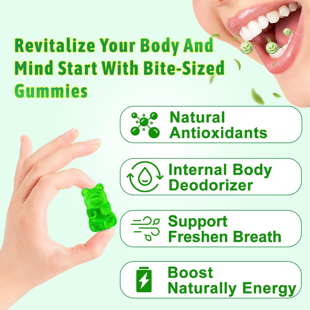 Mulberry leaf chlorophyll with immune booster ingredients illustration