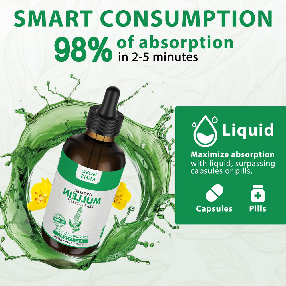 Chlorophyll-inspired concept with mullein tincture bottle