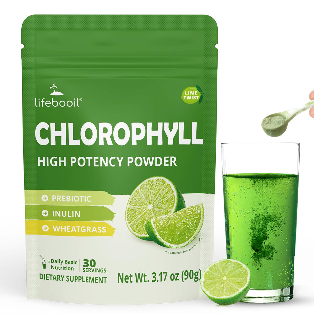 Chlorophyll Super Drink Mix Lime Twist front label