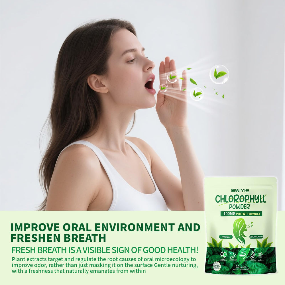 Chlorophyll water formula concept