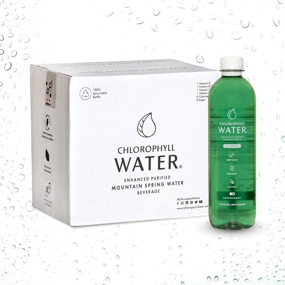 Hydration support with Chlorophyll Water beverage