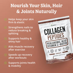 Grass-fed collagen type I and III, dairy-free, chocolate flavor