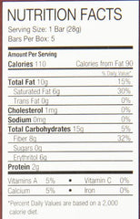 ChocoRite sugar-free label on chocolate bar