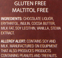 Close-up of 1g effective carbs claim on packaging