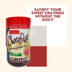 ChocoRite Strawberry Cream shake canister with scoop