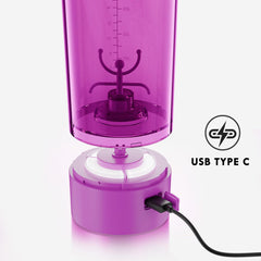 Cholas electric shaker bottle leak-proof seals prevent spills in bags