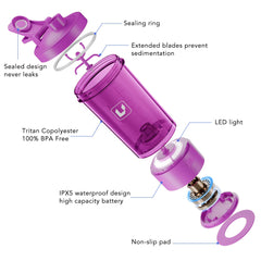 Cholas electric shaker bottle one-touch mixing saves time during pre-workout shakes