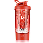 Cholas electric shaker bottle showing USB-C charging for on-the-go mixing.