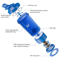 Cholas portable shaker bottle with hook for easy carry during workouts